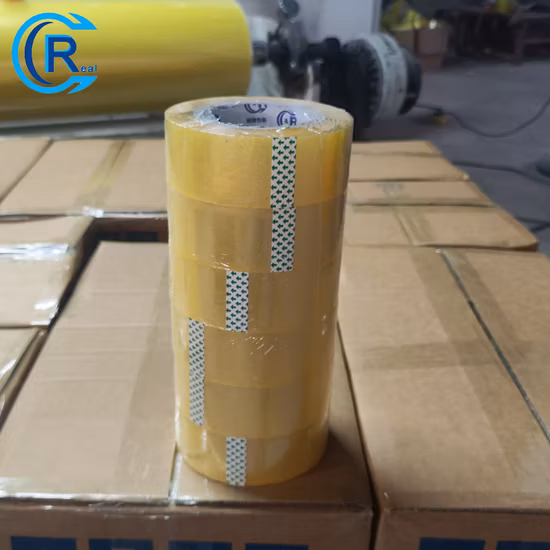熱い販売BOPP/OPPクリアパッキング包装接着剤カスタム印刷されたカートンシールロールテープ出荷梱包用移動シール